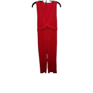 Zara Vibrant Red Jumpsuit